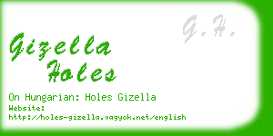 gizella holes business card